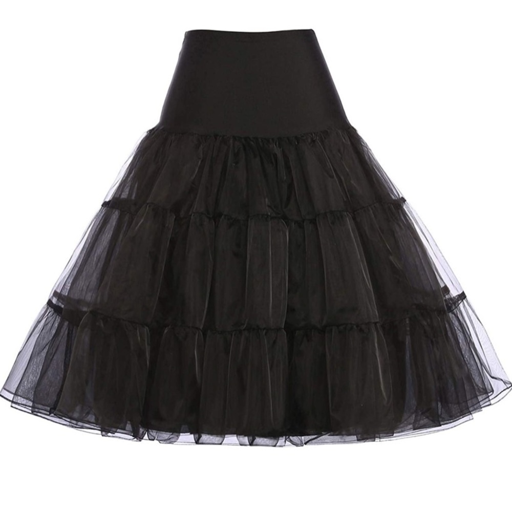 💕Unique Vintage - 1950s Style Black Petticoat💕